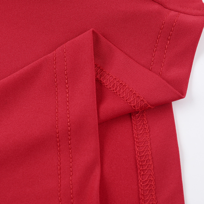 Round Neck Full Sleeve Polyester Cutout Dress