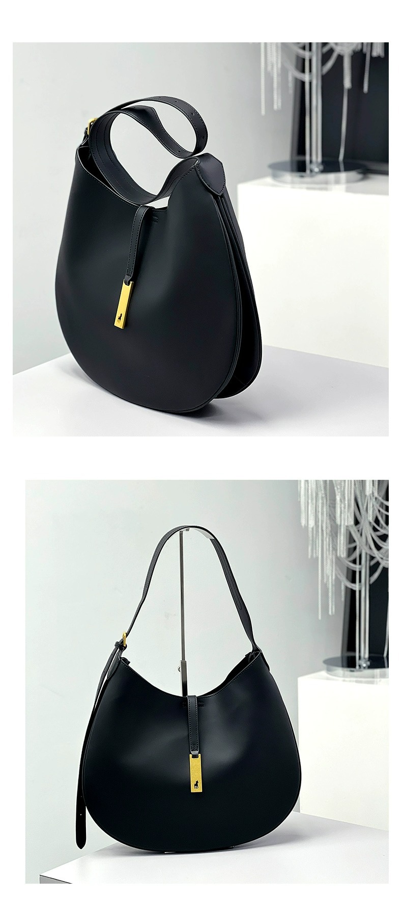 Fashion Ruched Hobos Women Handbag Designer Women Bag Luxury Soft Pu Leather Shoulder Crossbody Bags Lady Simply Tote Purse