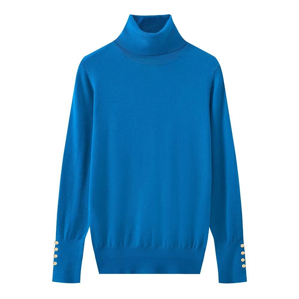 Ladies Urban High Neck Fitted Sweater