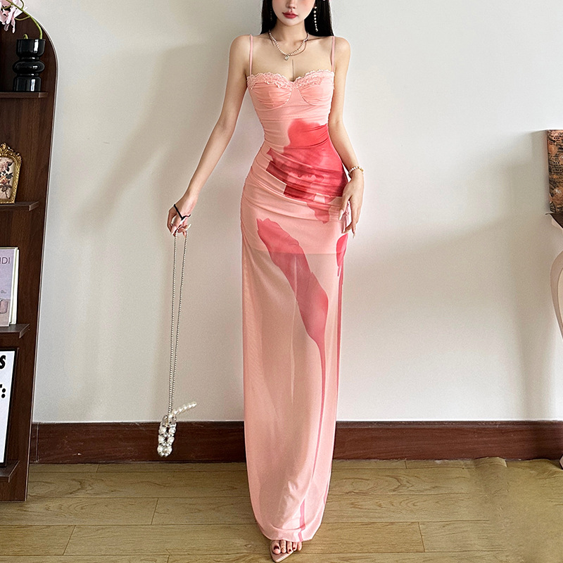 Sexy suspenders and high waisted hip hugging jumpsuit for women