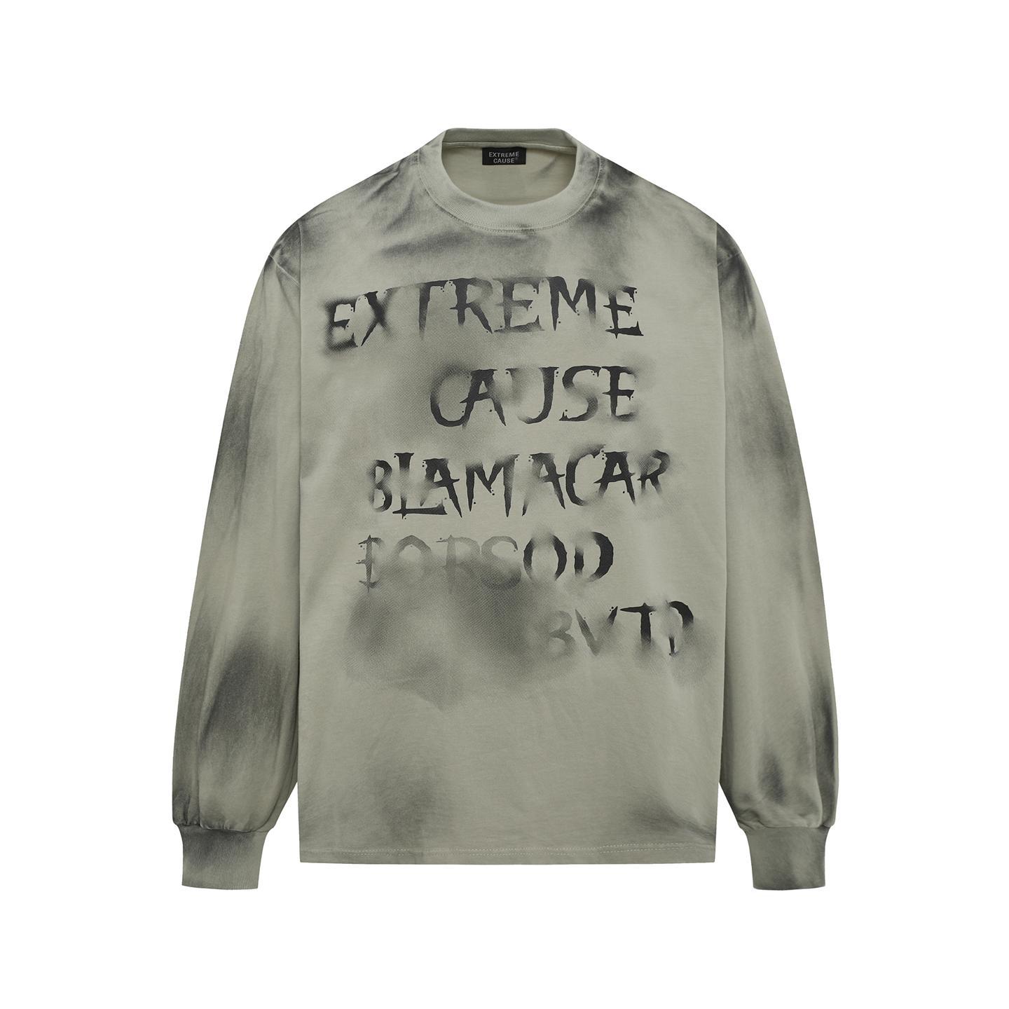 Graffiti Typography Cotton Hoodie