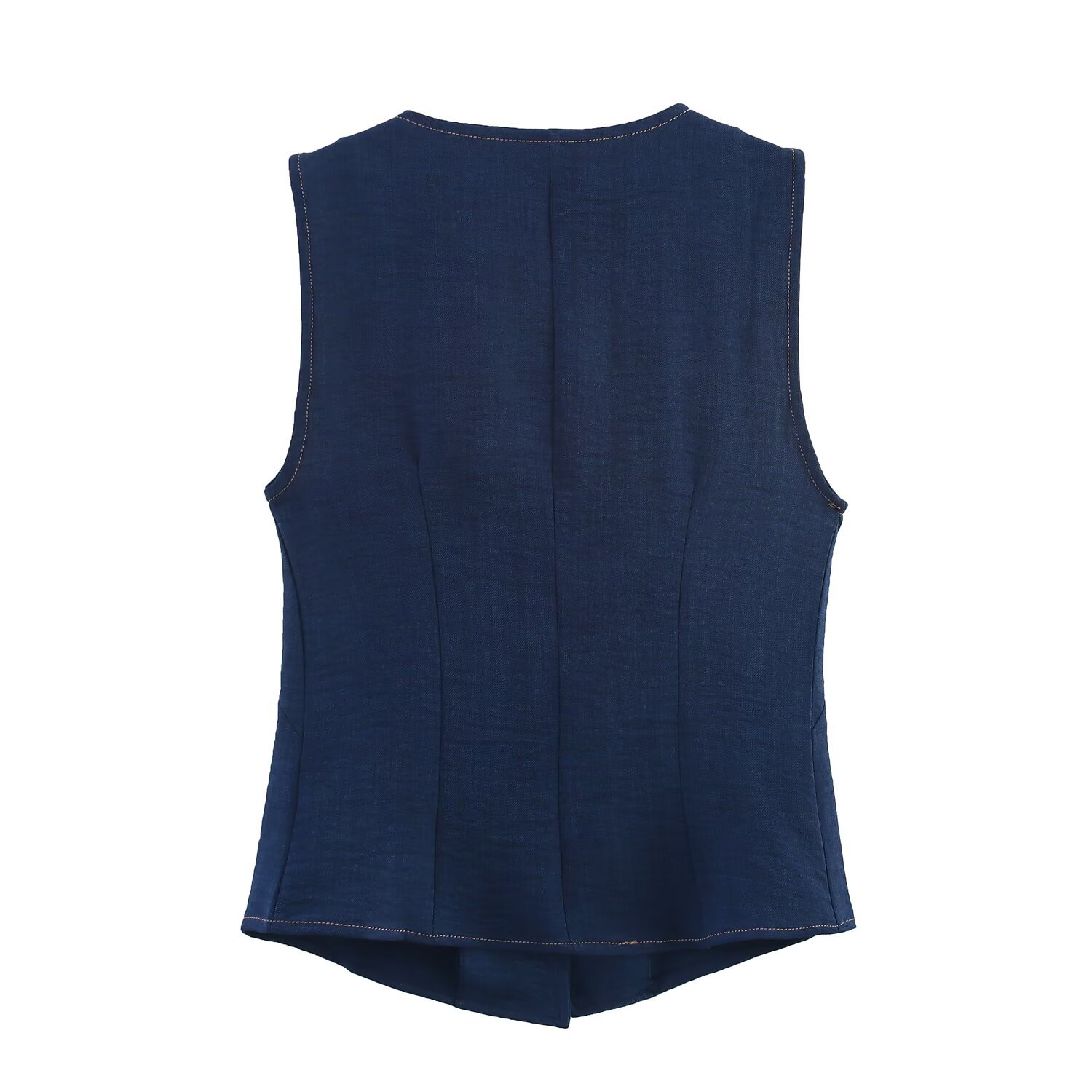 Ladies Round Neck Sleeveless Polyester Tank