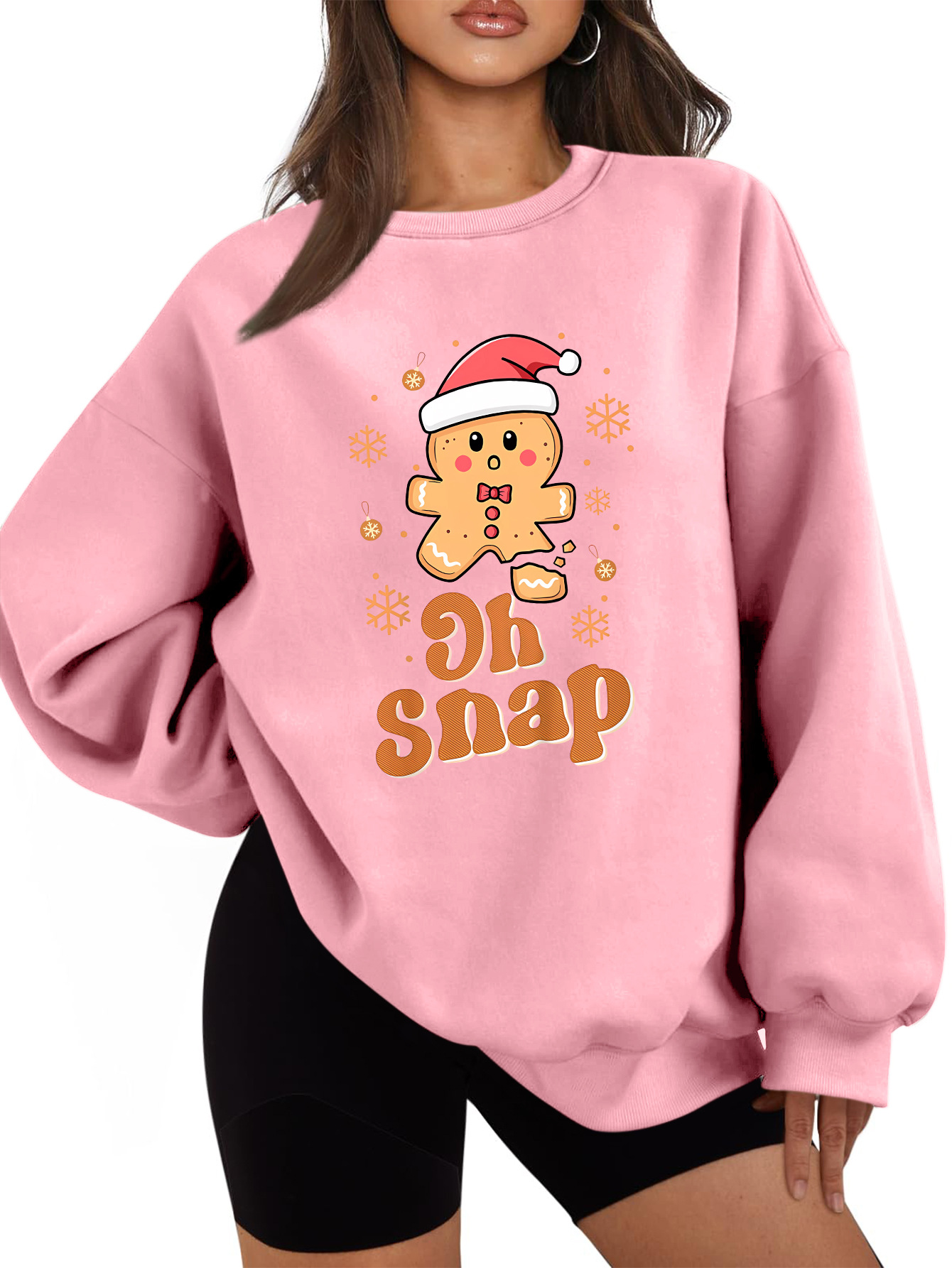 Women's Urban Oversized Cotton Solid Sweatshirt