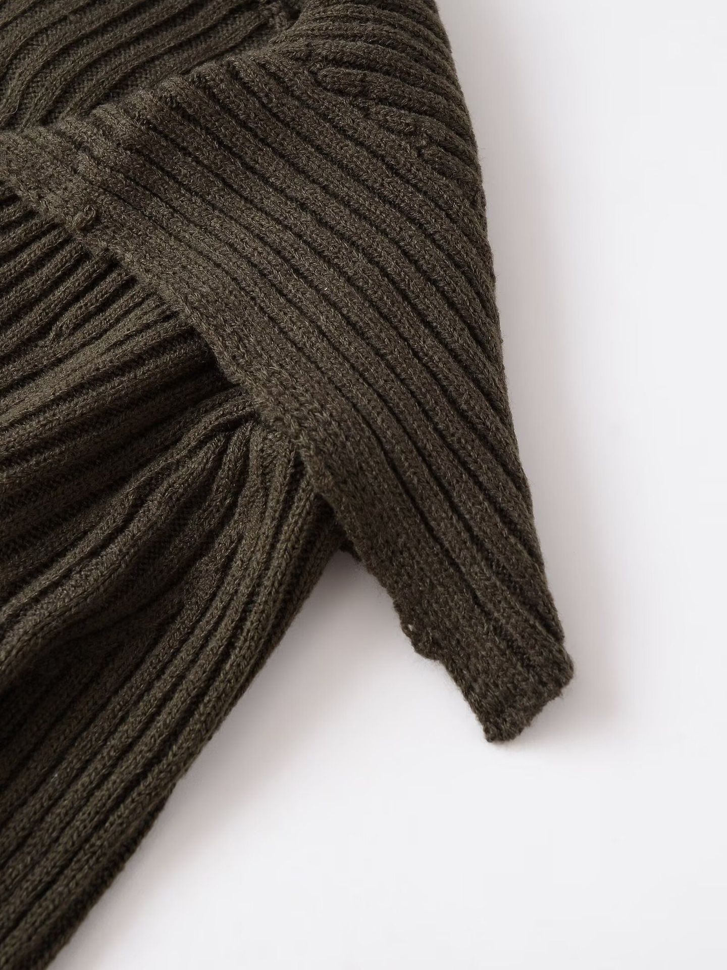Placket Front Polyester Sweater