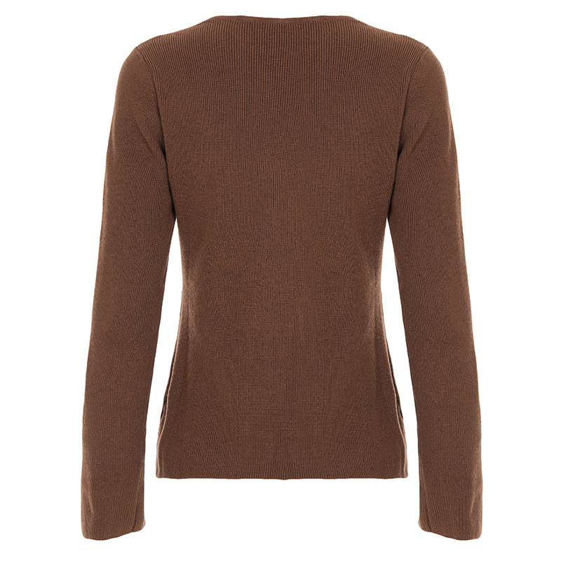 Short Slim Fit Retro Knit Sweater