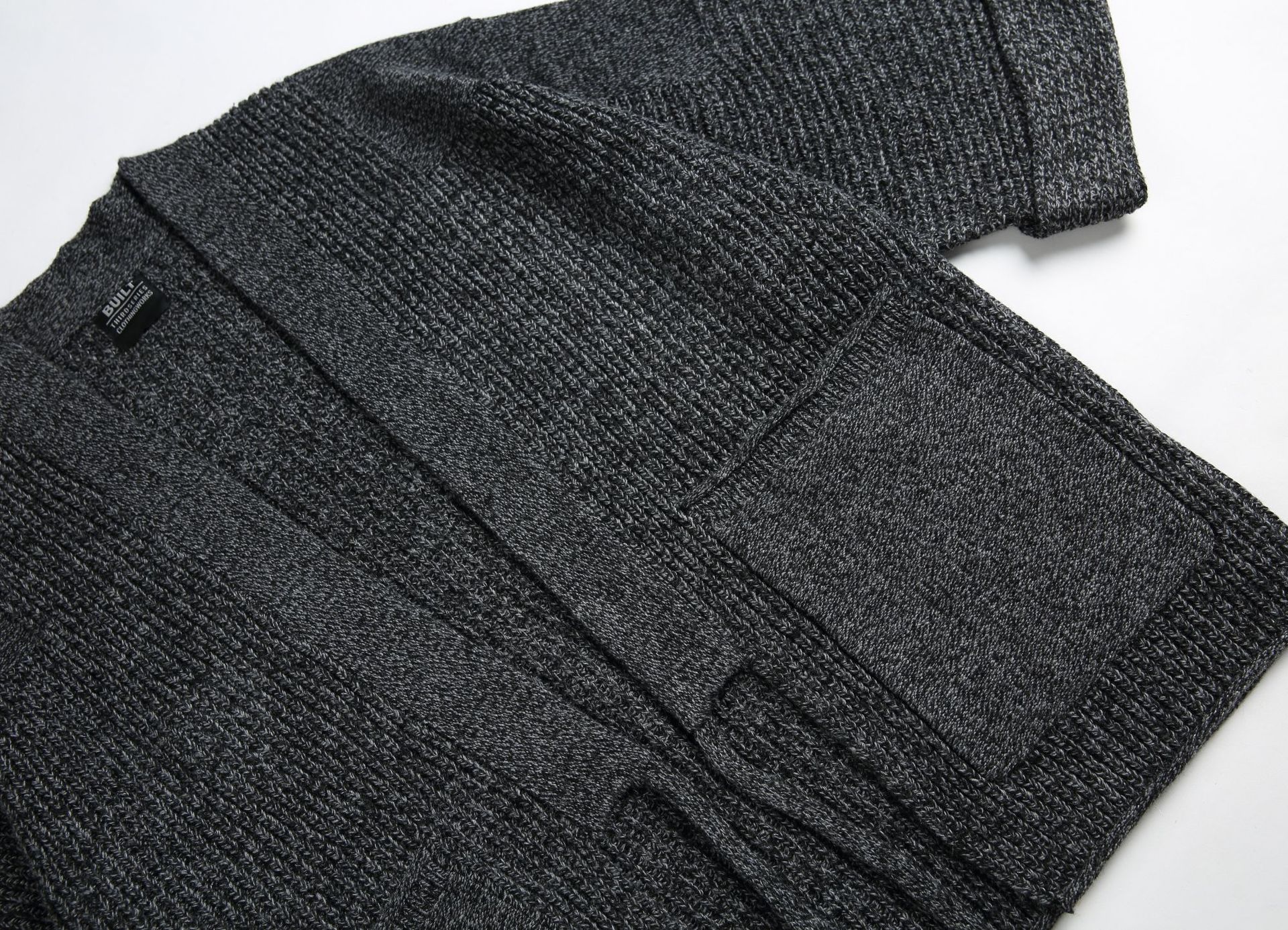 Polyester Plain Oversized Dolman Cardigan