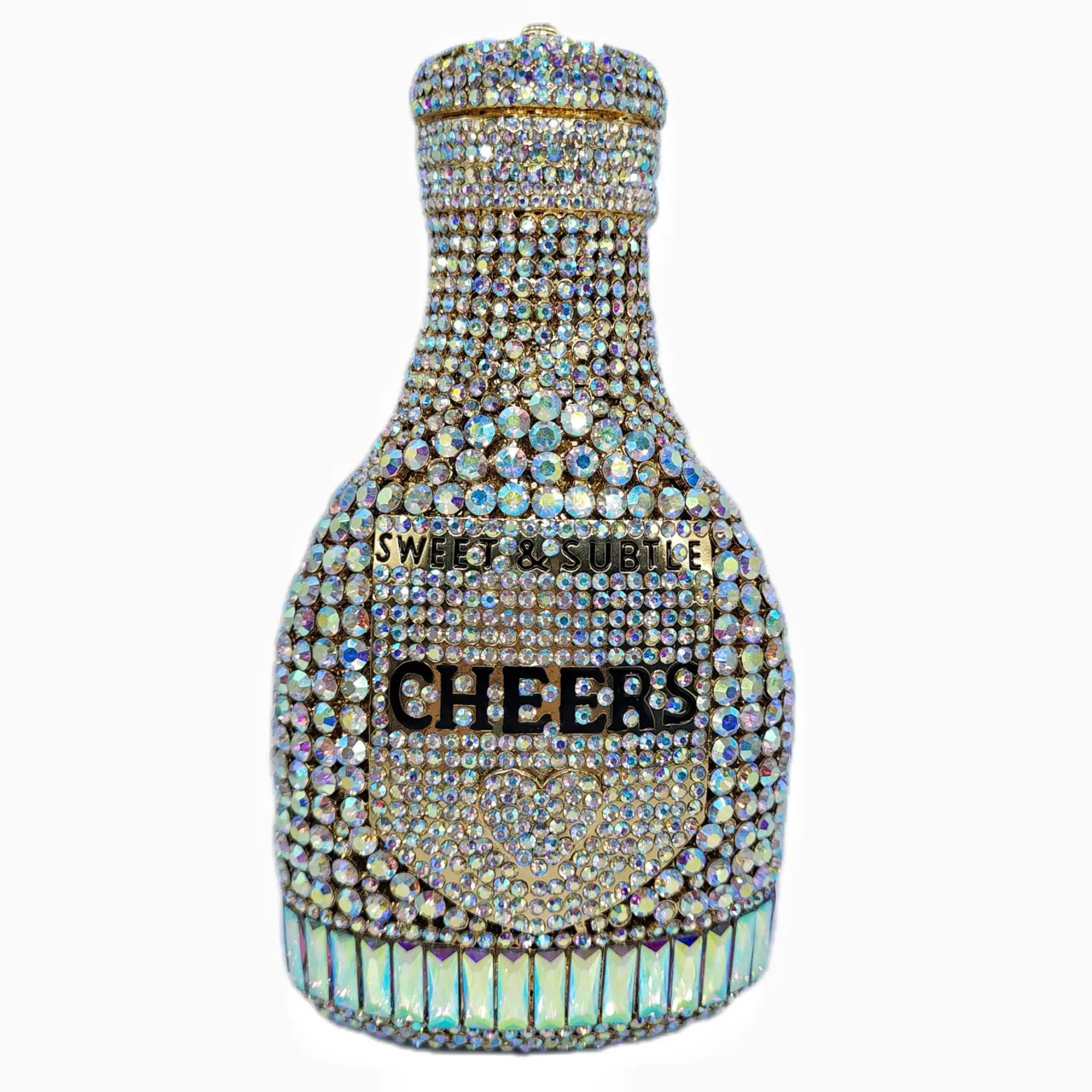 Women Bottle Crystal Evening Bag Lady Diamond Wedding Bridal Purses Female Rhinestone Party Prom Clutches Bags