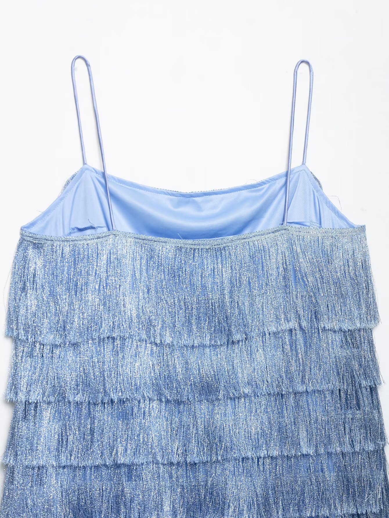 Plunge Tank Fringe Maxi Dress