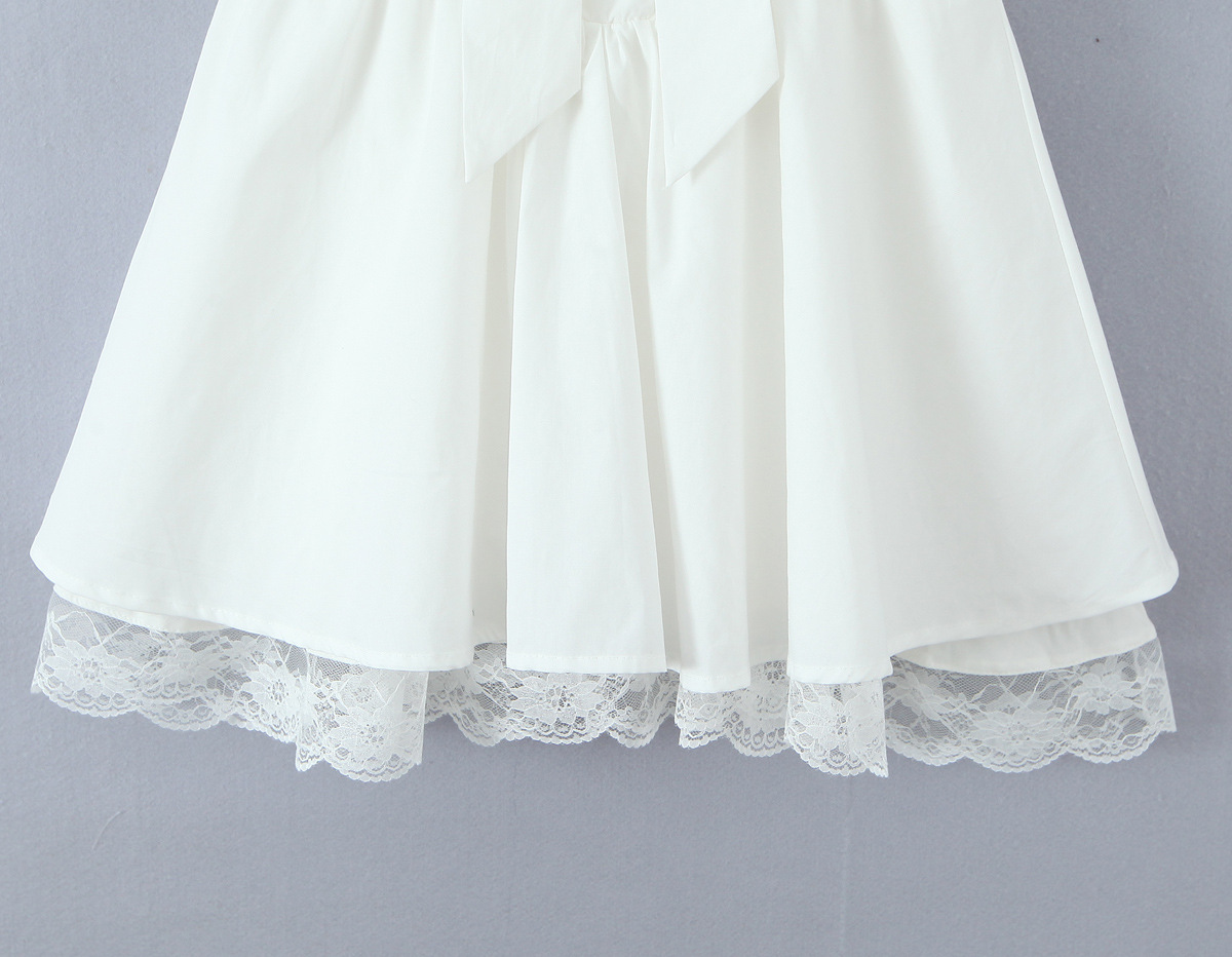 Western Pieced Flutter Scalloped Mini Skirt