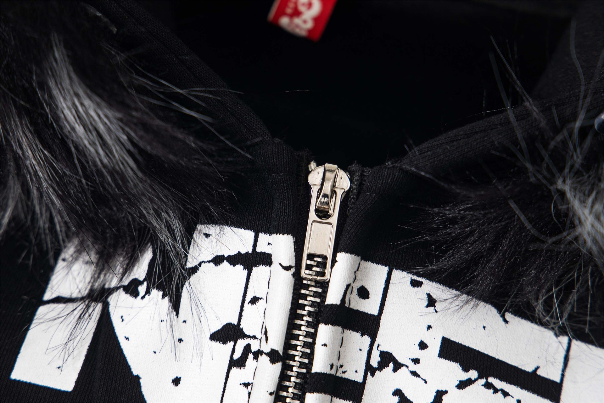 Vintage Graphic Street Cotton Blend Zip Hoodie