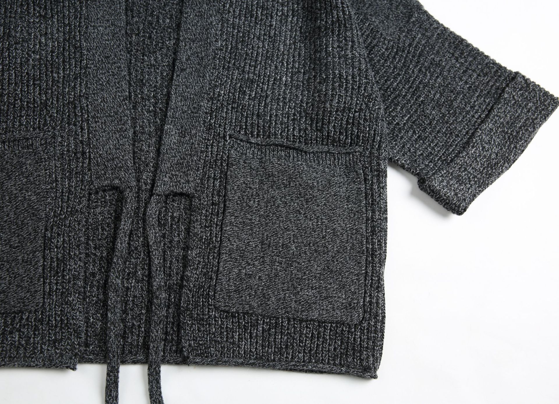 Polyester Plain Oversized Dolman Cardigan