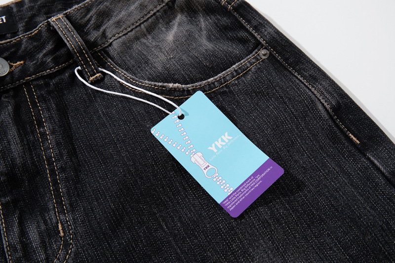 Vintage Washed Gradient Denim Pants Men's Design Street Style Couple Loose Versatile Straight Leg Casual Wide Leg Pants