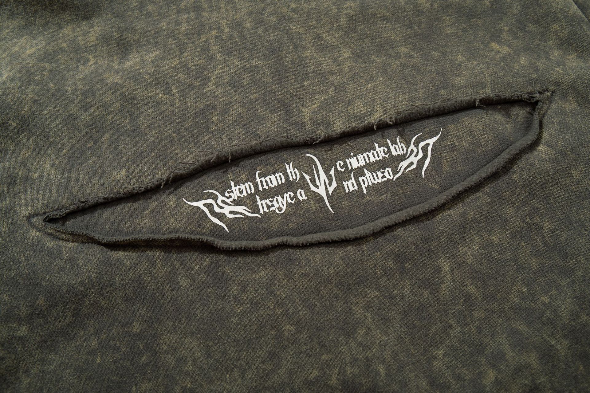 Guy's American Retro Letter-Print Loose Fit Hoodie