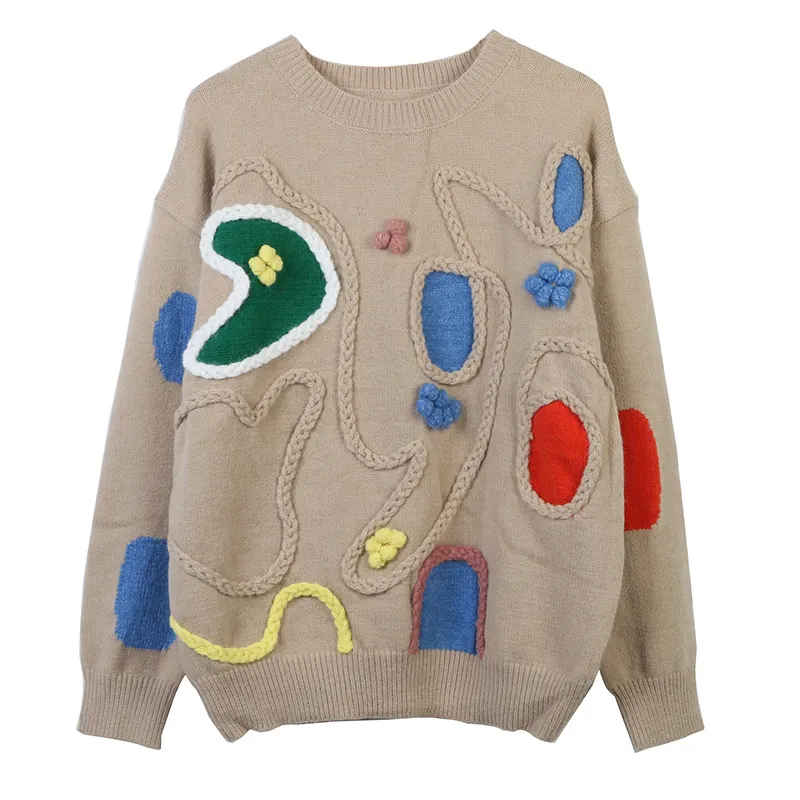 Ladies Seoul Style Crew Sweater