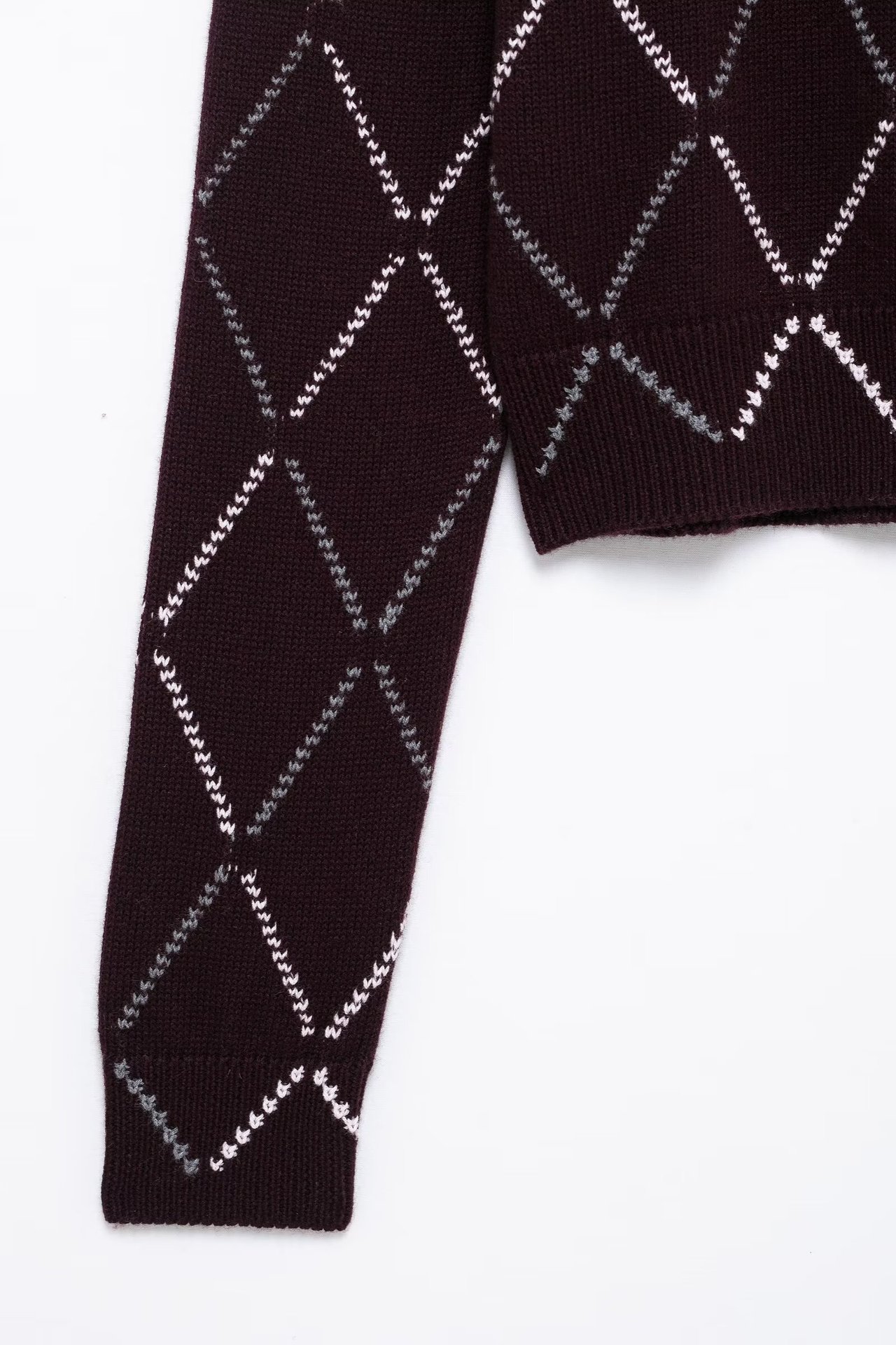 Urban Grid Long Sleeve Sweater