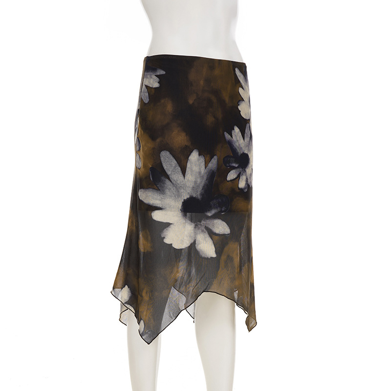 Patterned Form-Fitting Female Skirt
