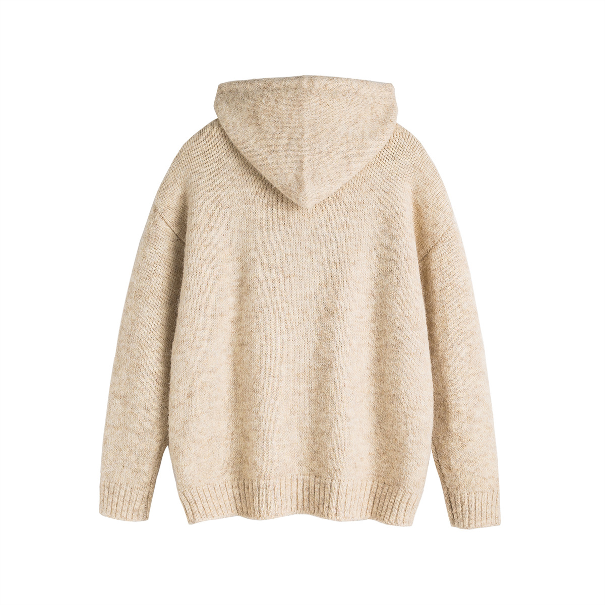 Recycled Polyester Japanese Workwear Color Block Hood Sweater