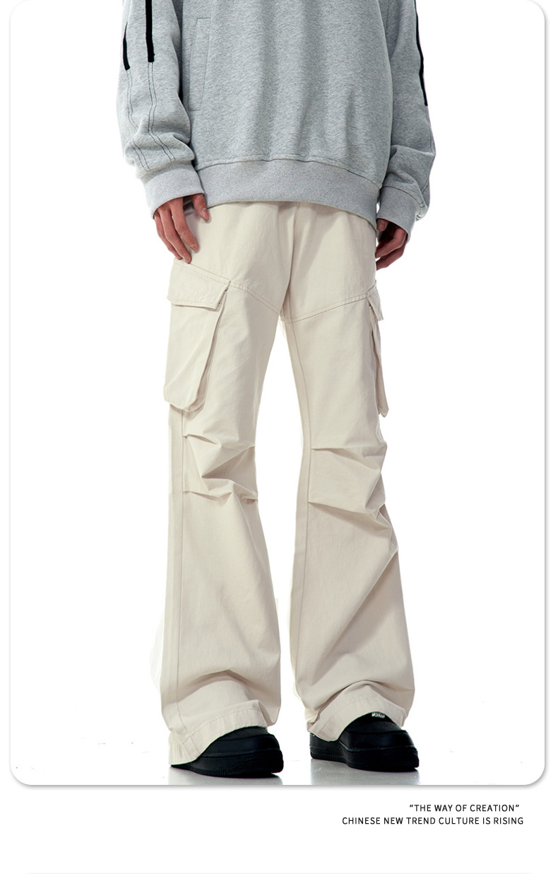 Work Pants for Men and Women Loose Straight Leg Casual Long Trousers