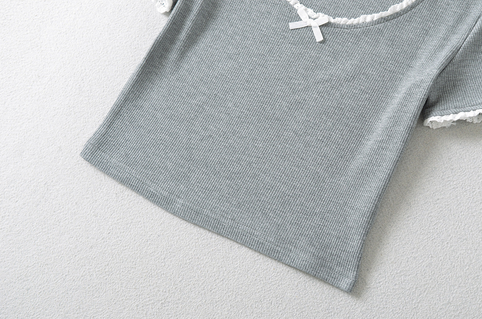 Stretch Body-Hugging Short Sleeve T-Shirt