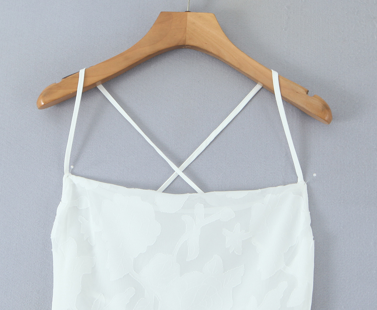Open Back Loose Fit Midi Dress