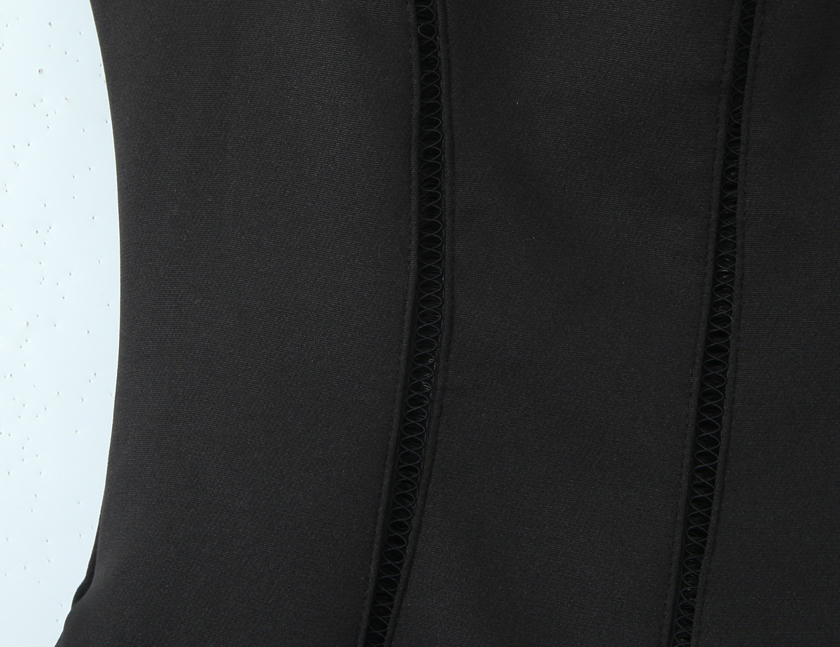 Strapless Sleeveless High Waist Polyester Commute Long Dress