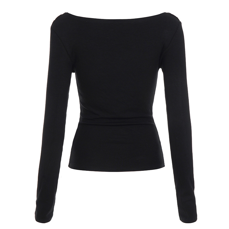 Bardot Bodycon Wrist-Length Neckband T-Shirt