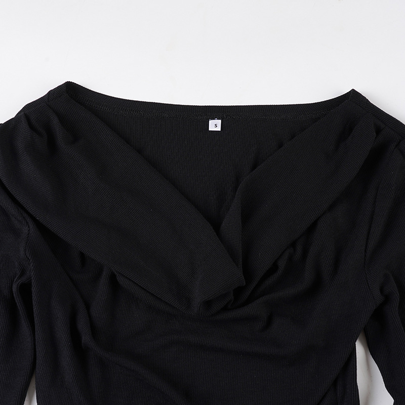 Bardot Bodycon Wrist-Length Neckband T-Shirt