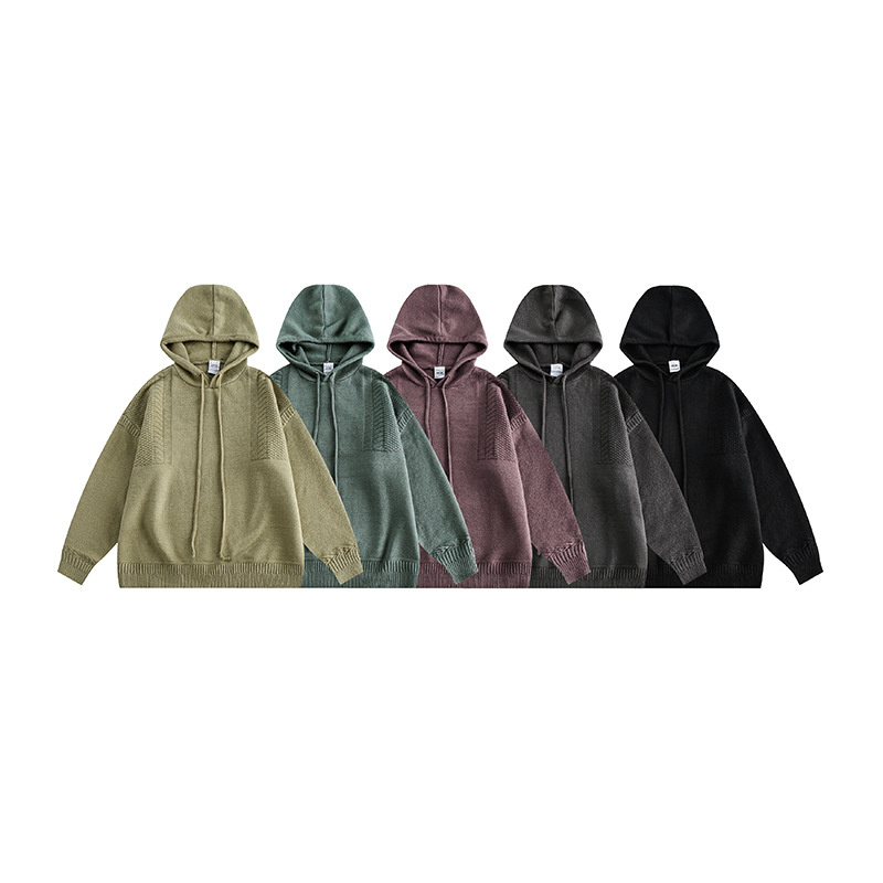 Matching Oversized Color-Block Long Sleeve Hoodie