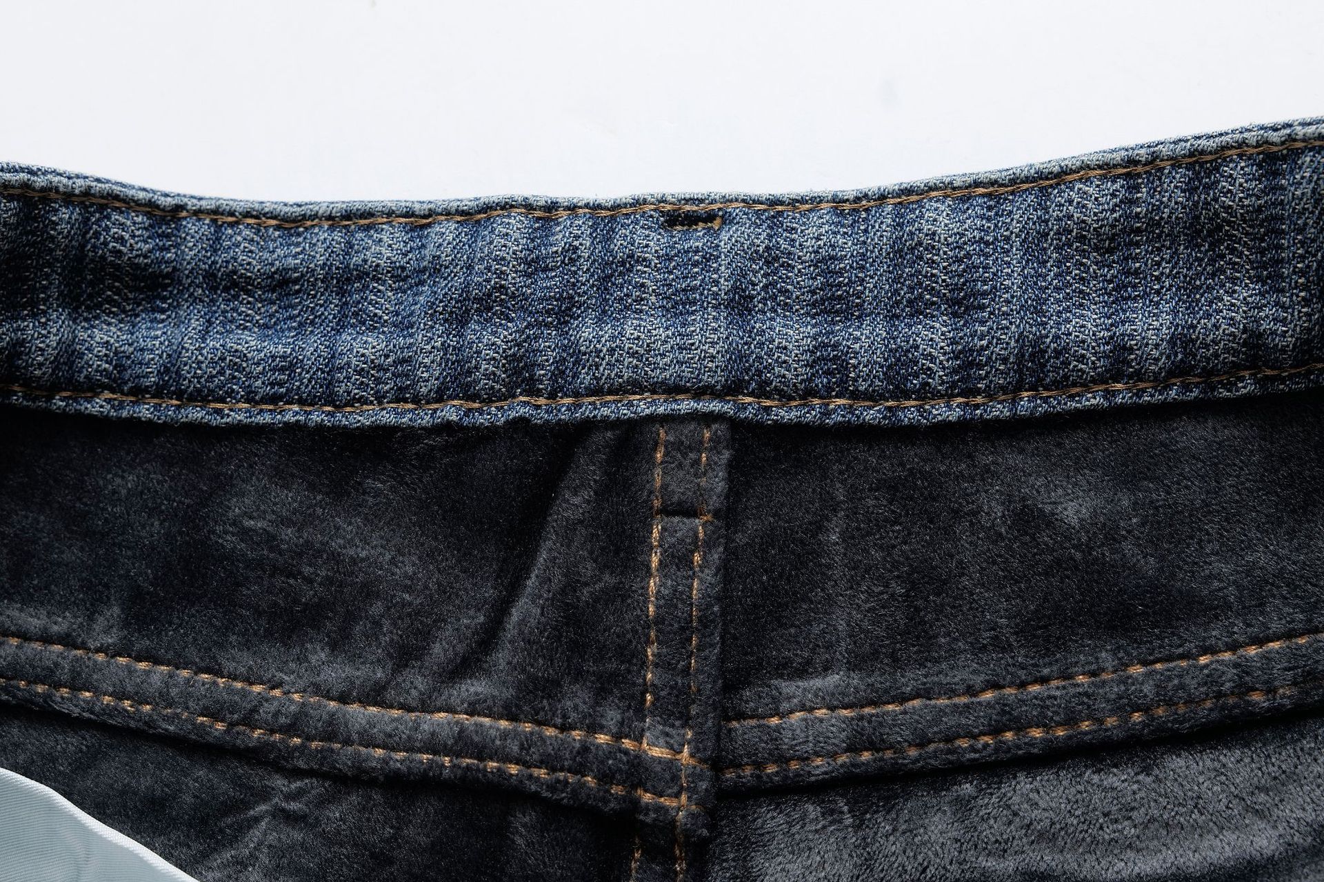 Warm striped straight leg slim fit pants for women's jeans