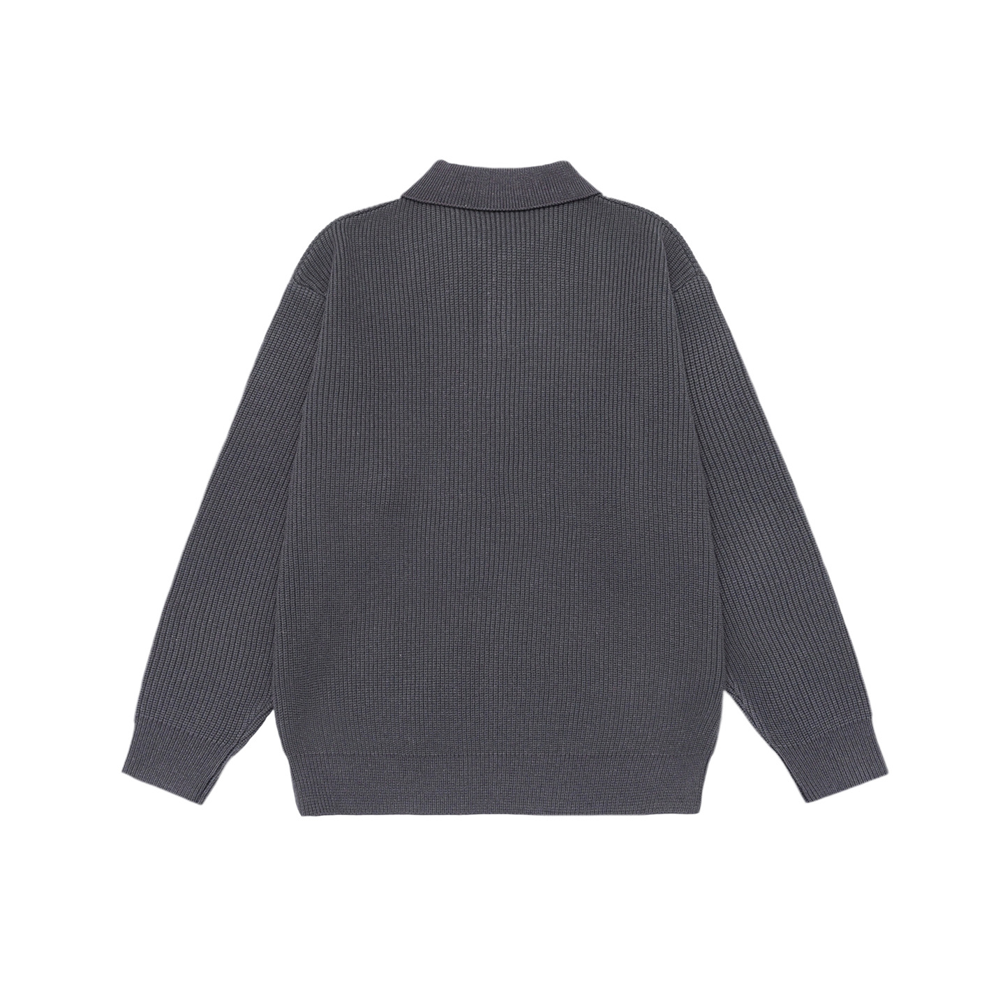 Man's Plain Polyester Pullover Sweater