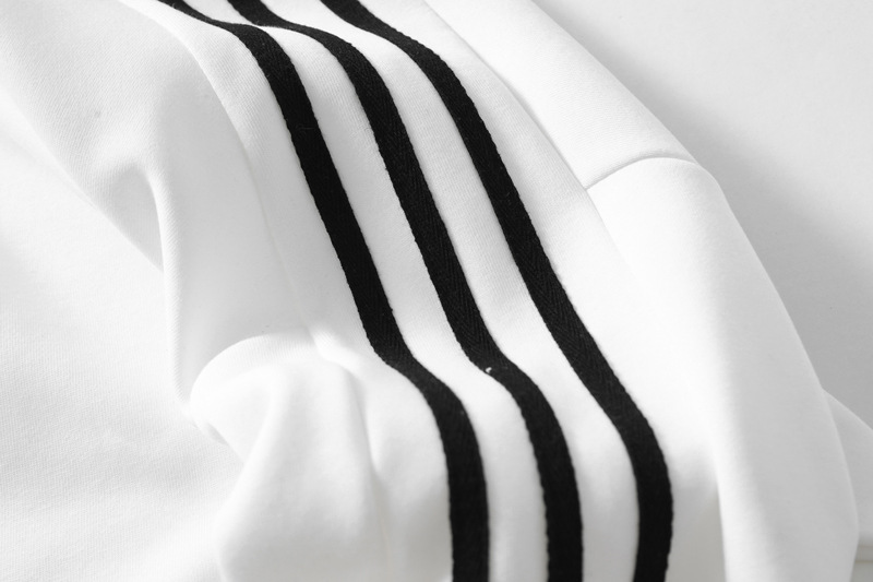 Mens Relaxed Cotton Stripe Hoodie