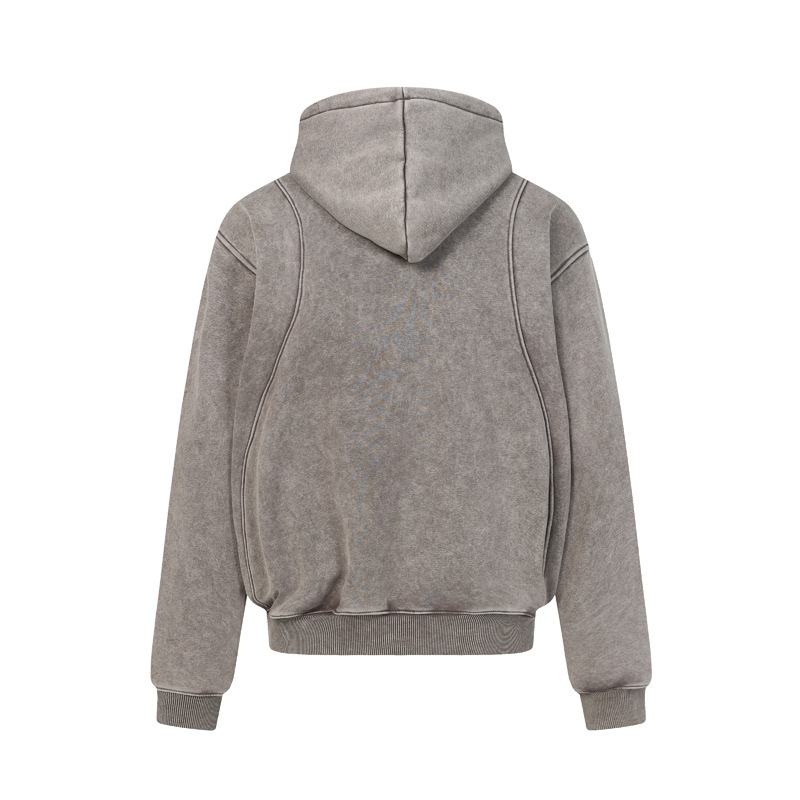 Urban Aged Cotton Pieced Hoodie
