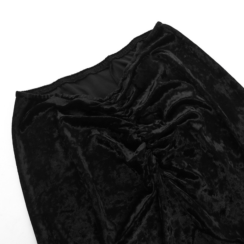 Ladies Polyester Pencil Skirt with Contrast Panels