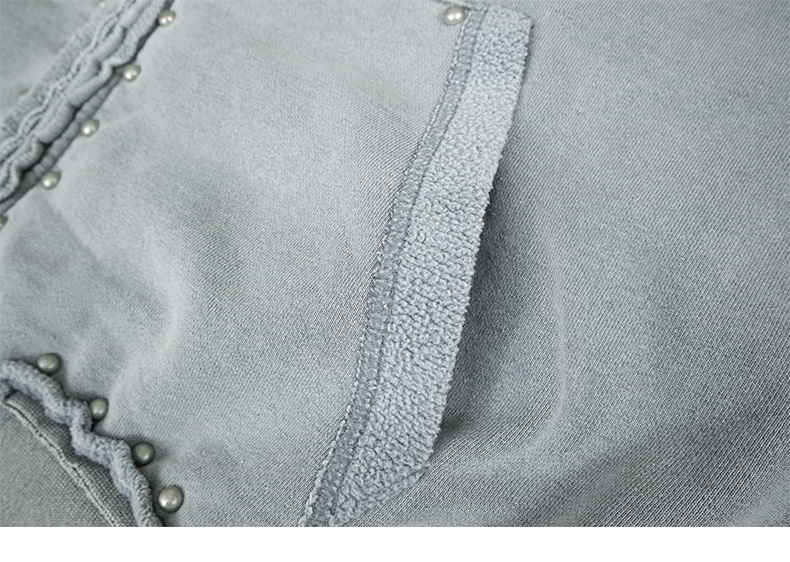 Men's Exposed Seam Cotton Hood Sweatshirt