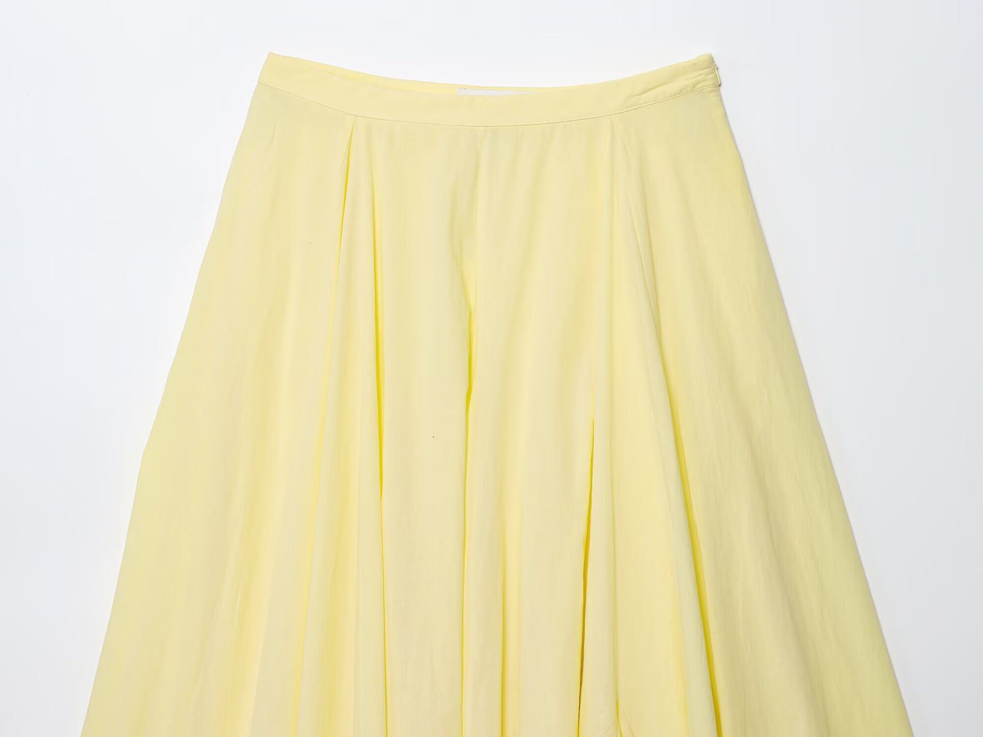 Women's Clothing INS Casual Versatile Wide Hem Solid Color High Waist Mid-length Skirt
