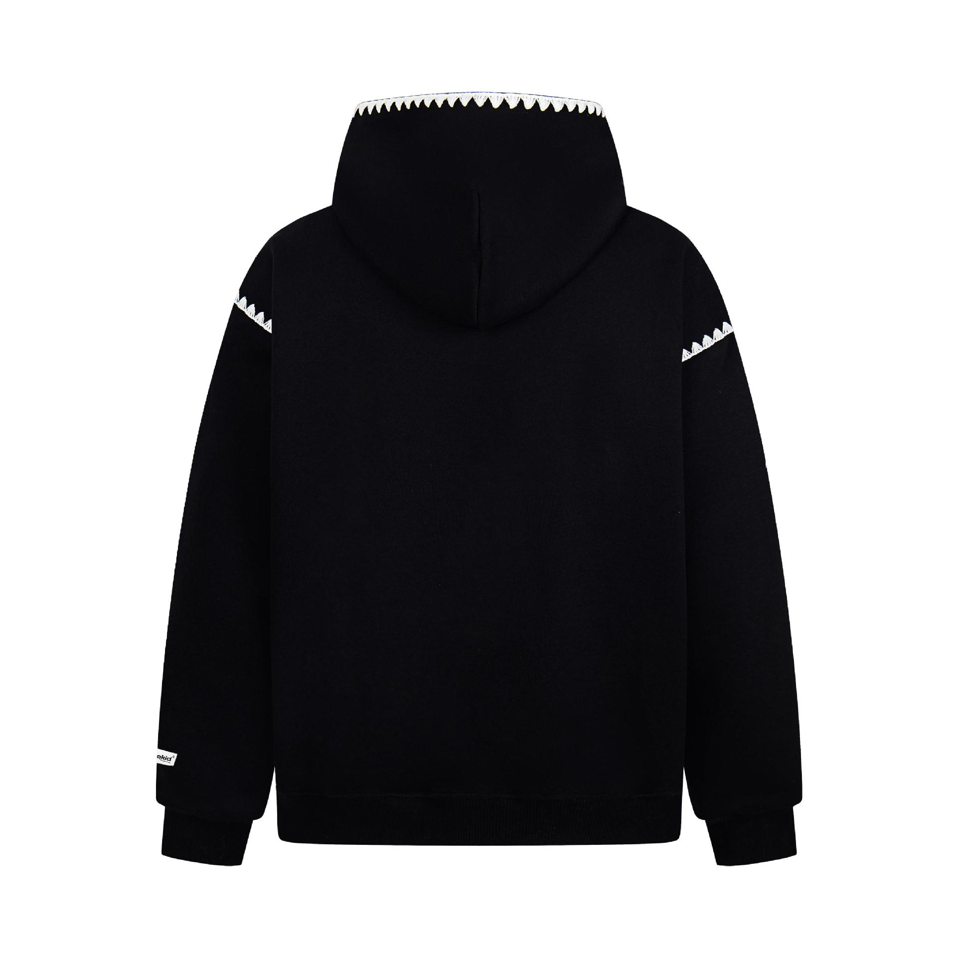 Scallop Trim Long Sleeve Cotton Pet Hoodie