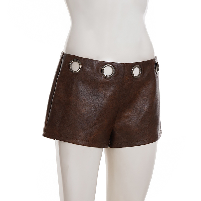 Sleek Hips-Hugger Mini Skirt