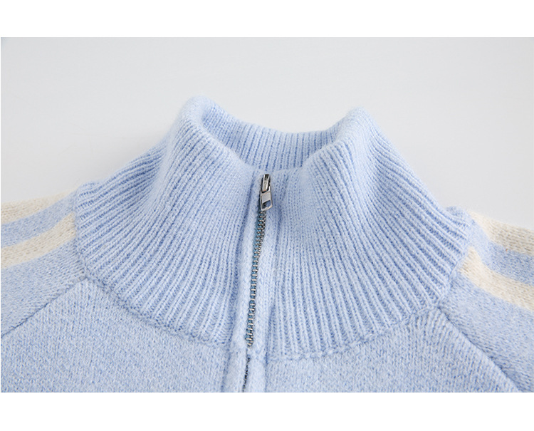 Japanese Workwear Jacquard Loose Fit Sweater
