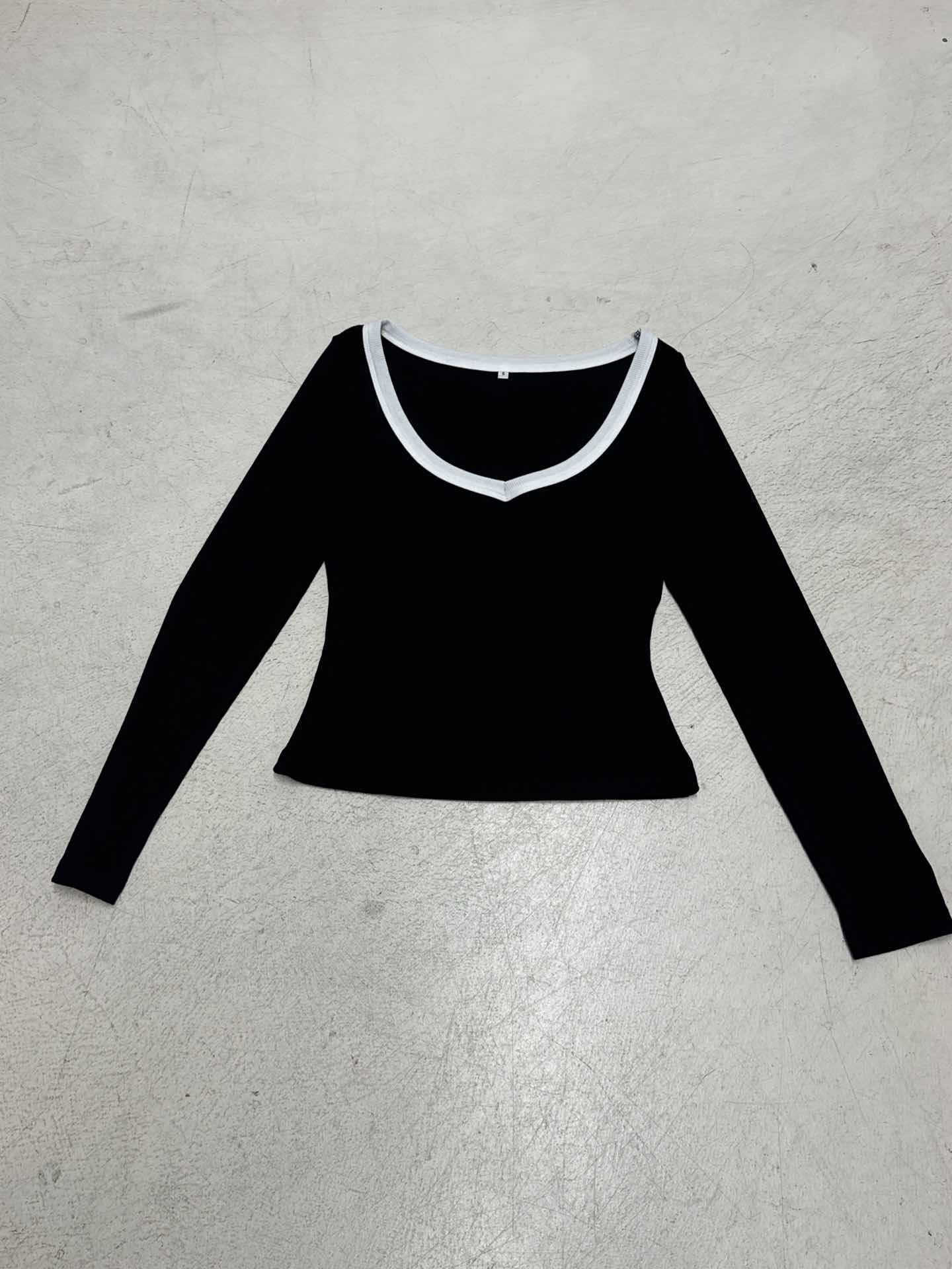 Ladies Two-Tone Long Sleeve Modal Bodysuit