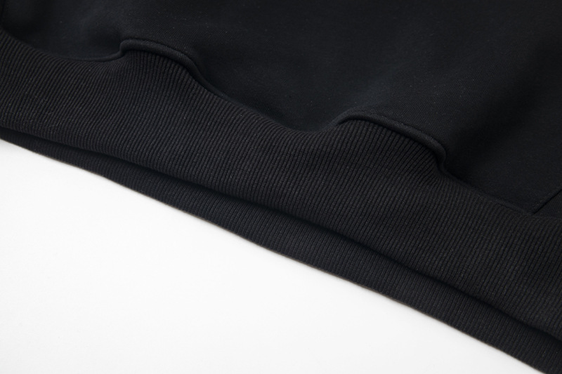 Utility Oversized Stitched Alphabet Cotton Hoody