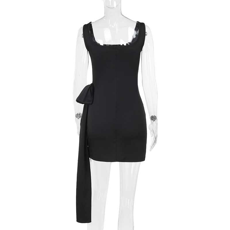 High Waist Sleeveless Bodycon Mini Dress