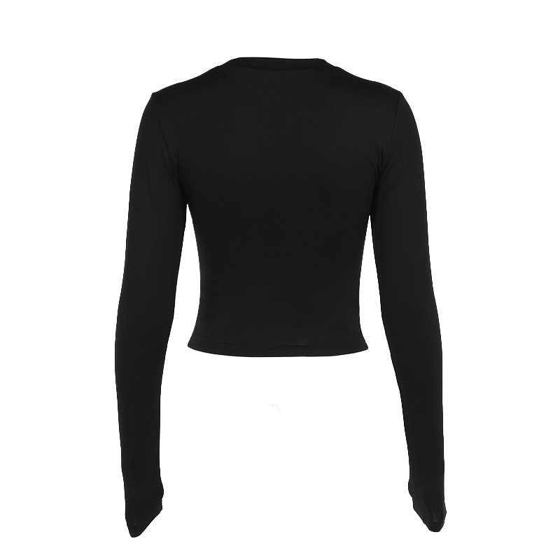Ladies' Winged Jeweled Full Sleeve Round Neck Top