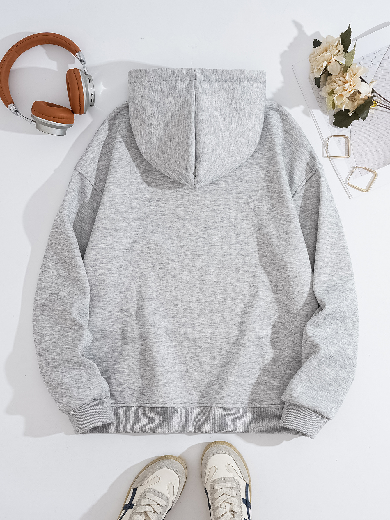 Loose Fit Printed Street Hoodie