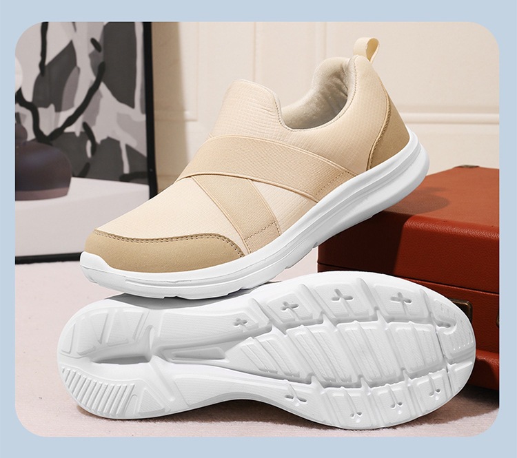 Elastic band breathable sports casual one foot women's shoes