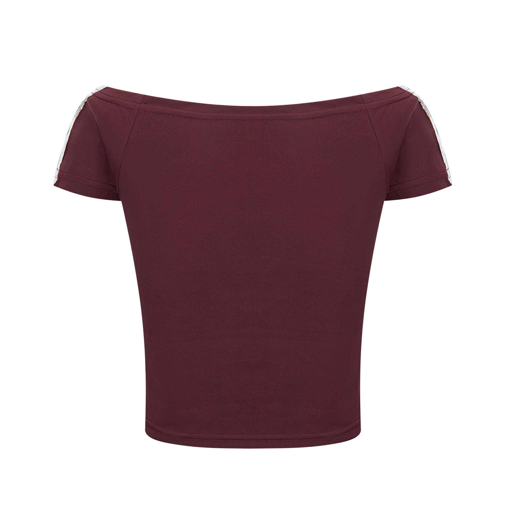 Women's Lace Letter Slim One-Shoulder Short Sleeve T-Shirt