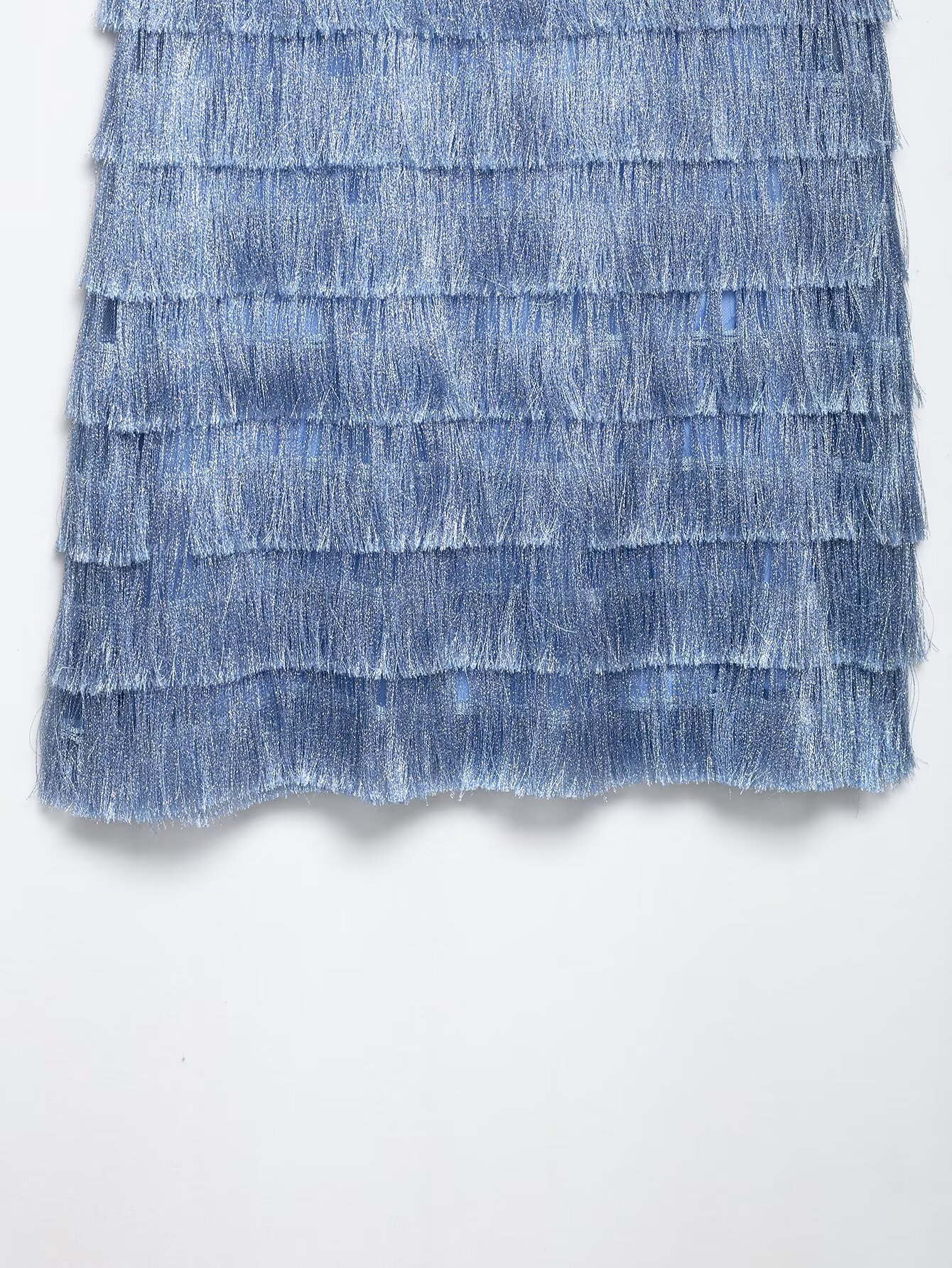 Plunge Tank Fringe Maxi Dress