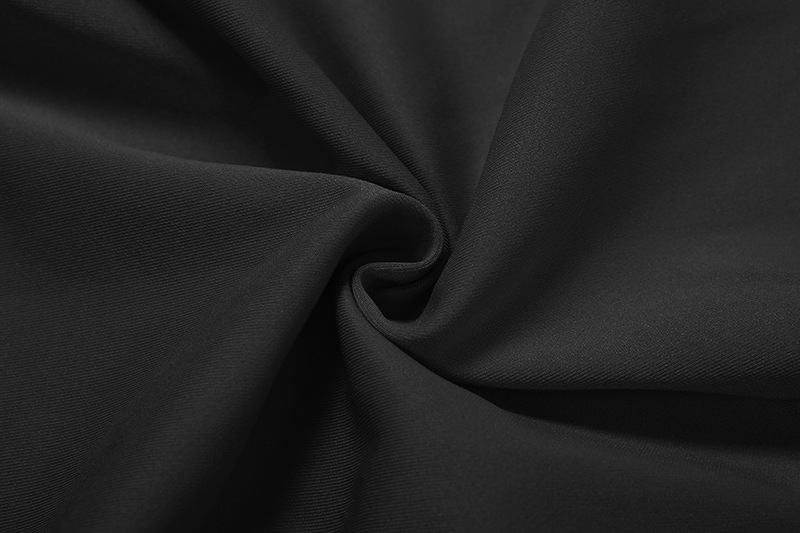 Plunging Neckline Long Sleeve Cinched Torso Vented Dress