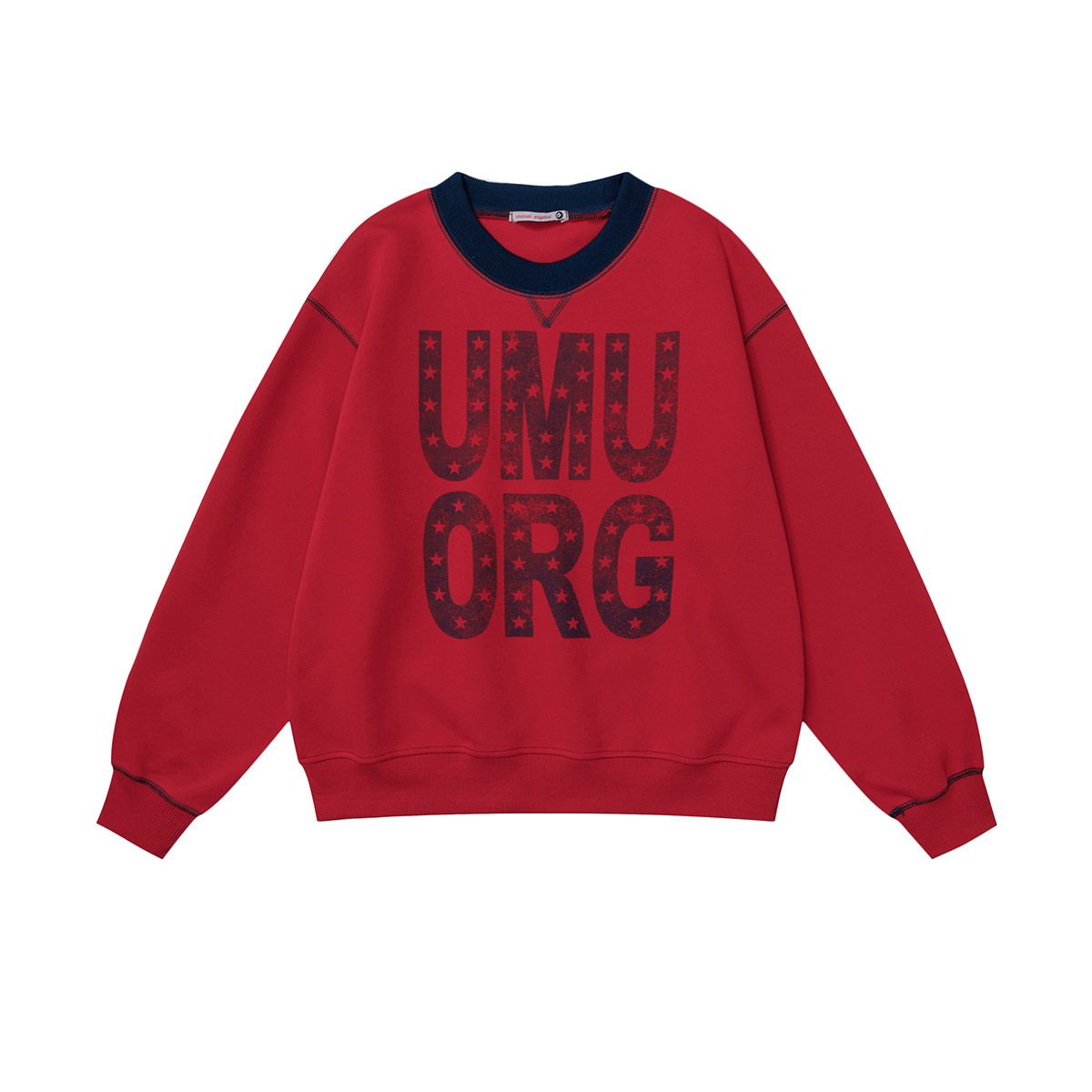 Loose Letter Print Slim Design Crew Neck Sweatshirt for Women