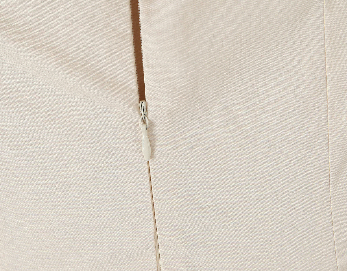 Backless hanging neck solid color waist cinched dress for women