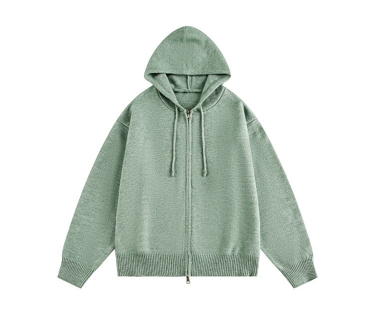 American Trend Oversized Long Sleeve Hood Cardigan